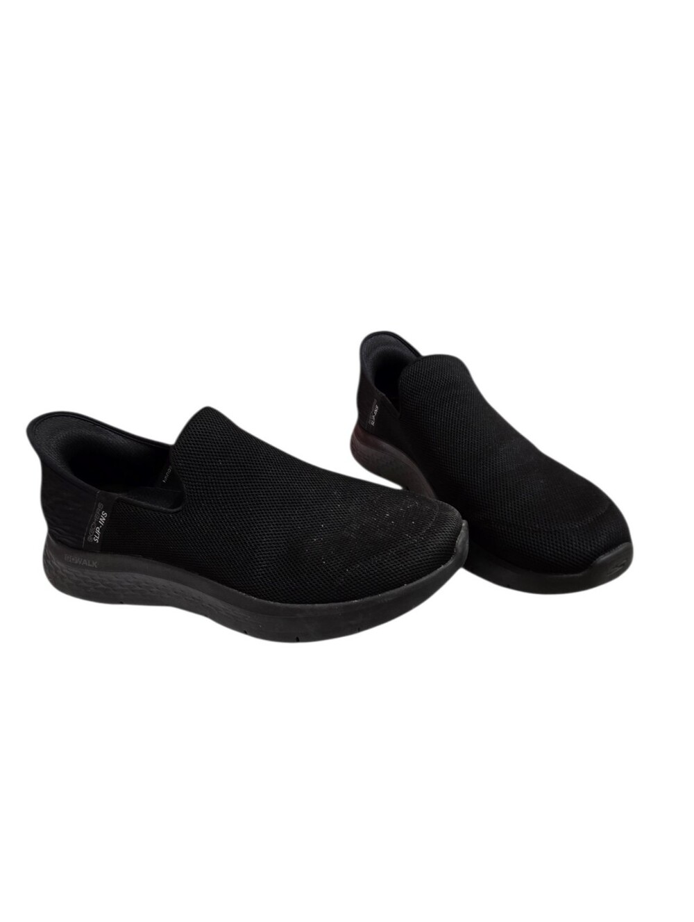 Skechers Men's Black Slip-On Knit Walking Sneakers
